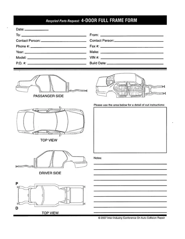 4 Door Full Frame Cut Sheet