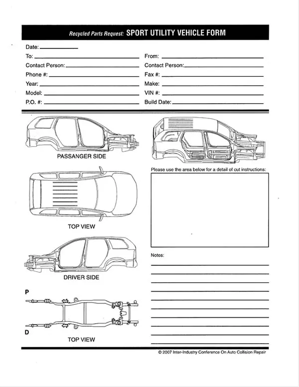 Sport Utility Vehicle Cut Sheet
